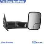 Pair Heated Flip Up Towing Mirrors for Dodge Ram (2002-2009)