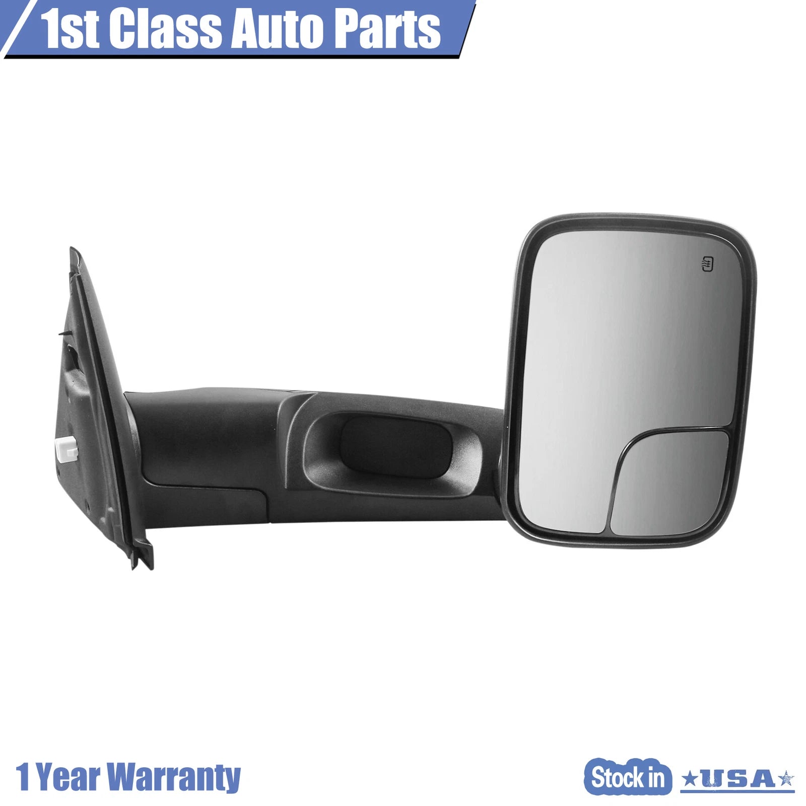 Pair Heated Flip Up Towing Mirrors for Dodge Ram (2002-2009)