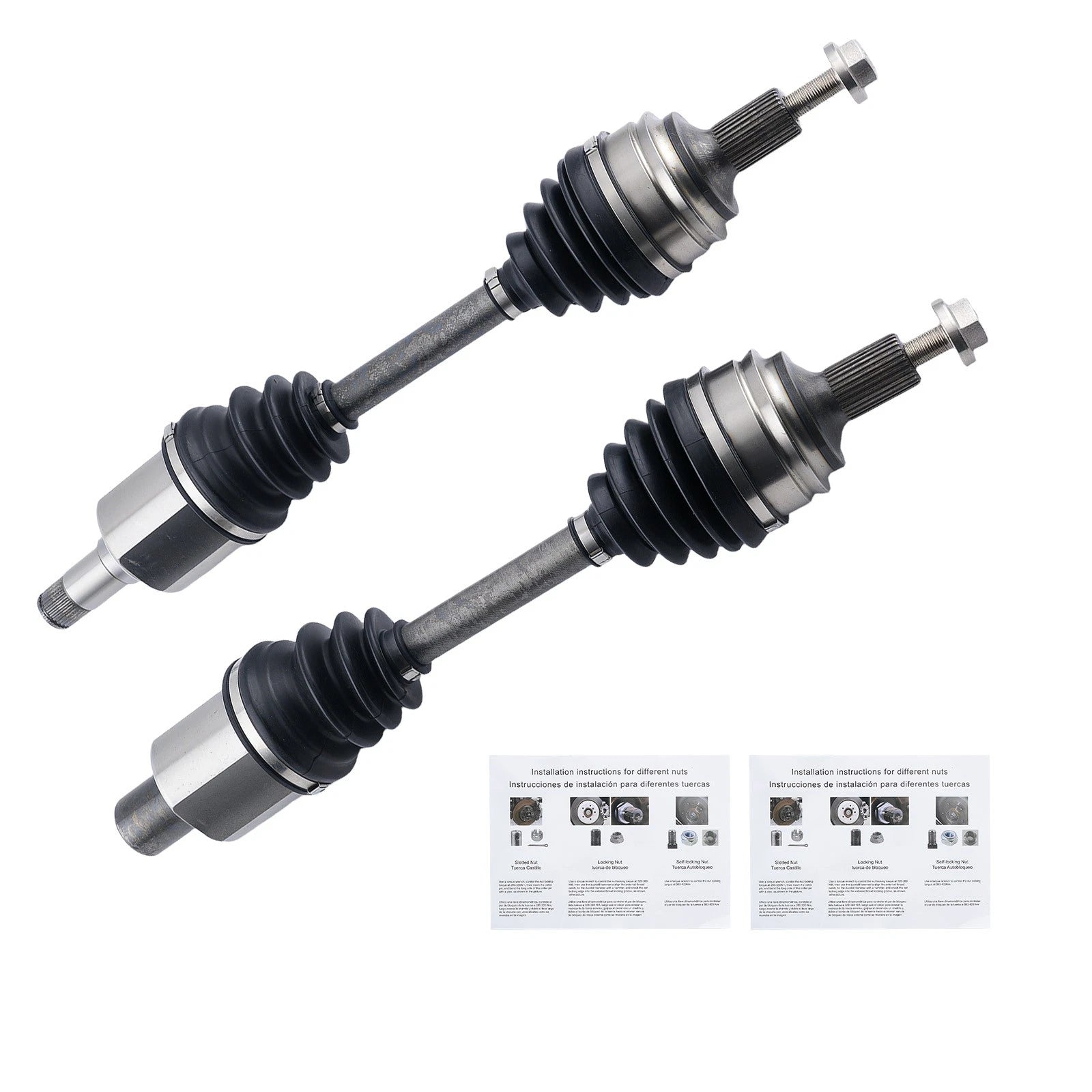 Front CV Axle Pair for Mercedes-Benz C300 C400 (2015–2017) L4 V6