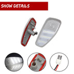 2X Clear White LED Side Marker Lights for Jeep Renegade (2015–2023)