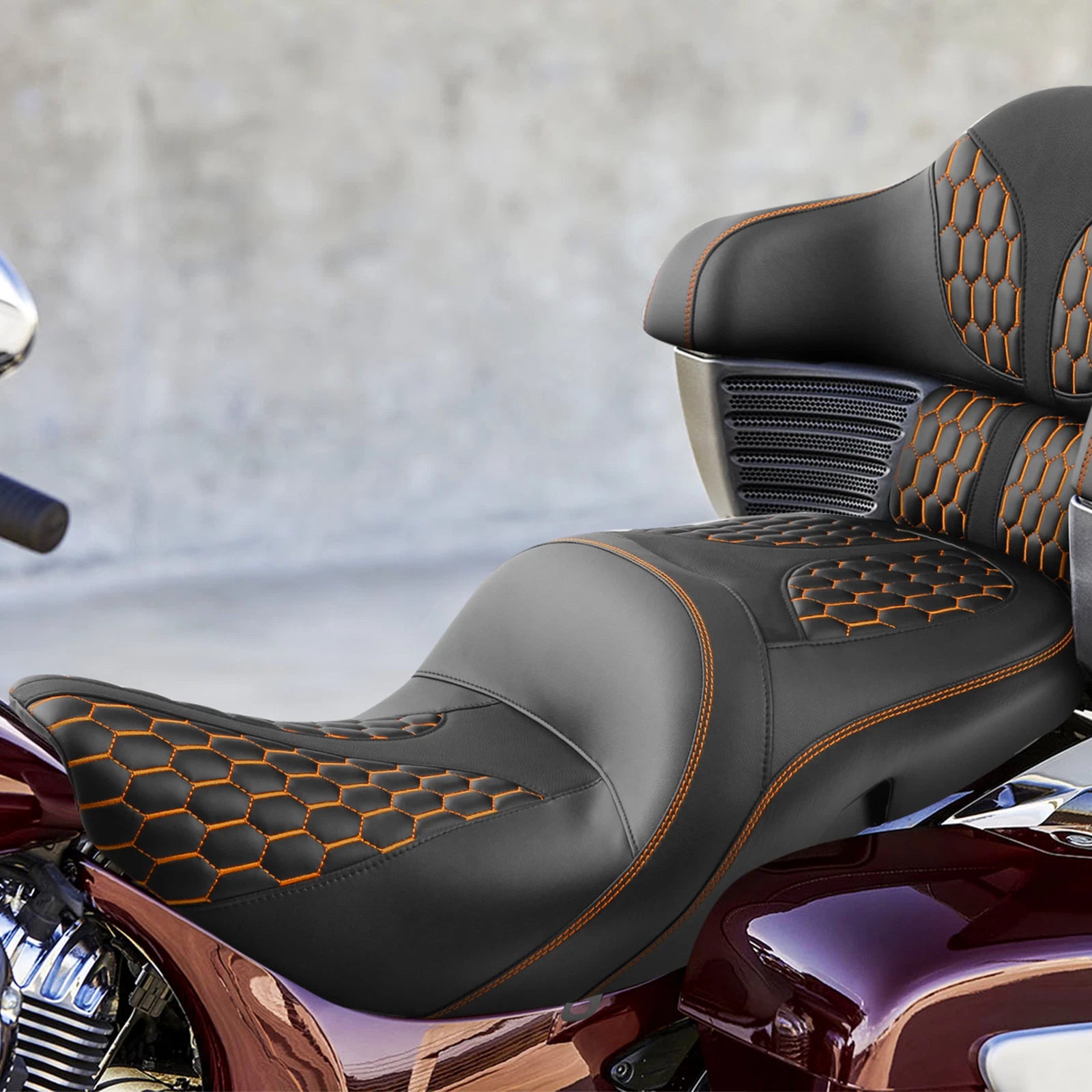 Set of 2 Rider Driver Passenger Seats for Indian Chieftain Roadmaster (2014–2025)