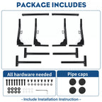 Universal Adjustable Steel Ladder Rack for Pickup Trucks (800lbs Capacity)
