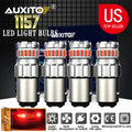 Set of 4 Red 1157 LED Tail Stop Brake Turn Signal Lights for Various Models