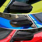2X Carbon Fiber Side Mirror Cover Caps for Honda Civic (2016–2021)