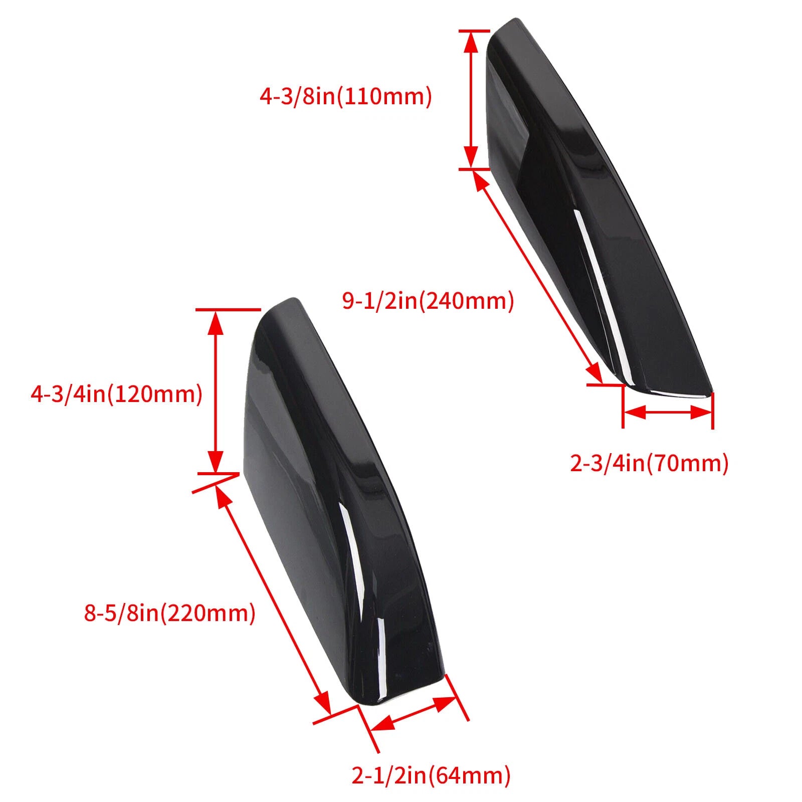 Set of 4 Roof Rail Rack End Cover Caps for Toyota 4Runner (2003–2009)
