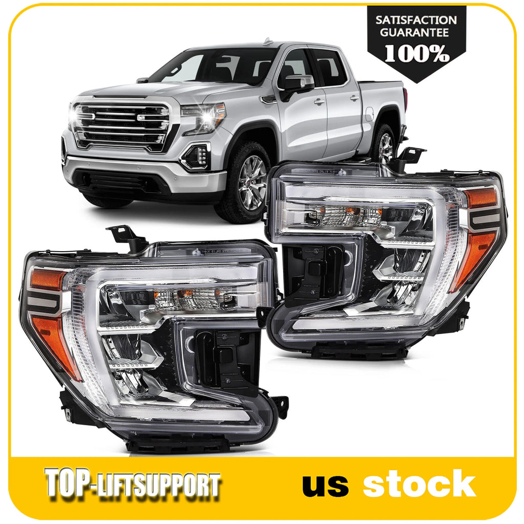 Pair LED Headlight Assembly for GMC Sierra 1500 (2019–2021)