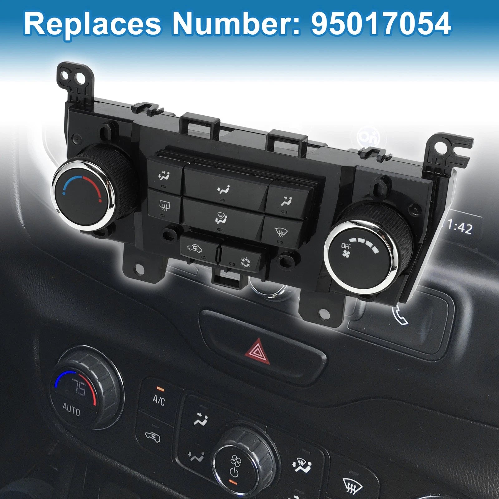 A/C Heater Climate Control Panel No. 95017054 for Chevrolet Cruze (2011–2012)