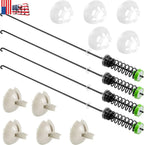 4PCS Washer Suspension Rod Kit for Whirlpool Washing Machine (W11130362, W10594080)