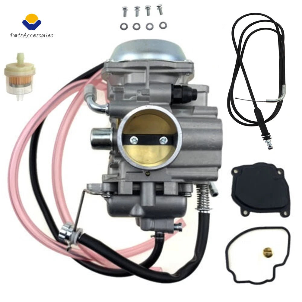 Carburetor + Throttle Cable for Suzuki QuadMaster 500 LTA500F (2000–2001)