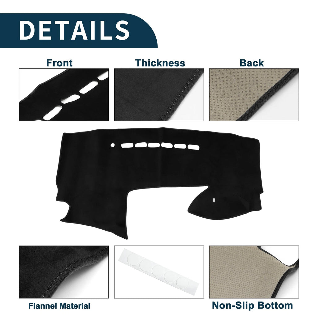 Dashboard Cover Mat for Mazda Premacy MK3 (2007–2016) - Black