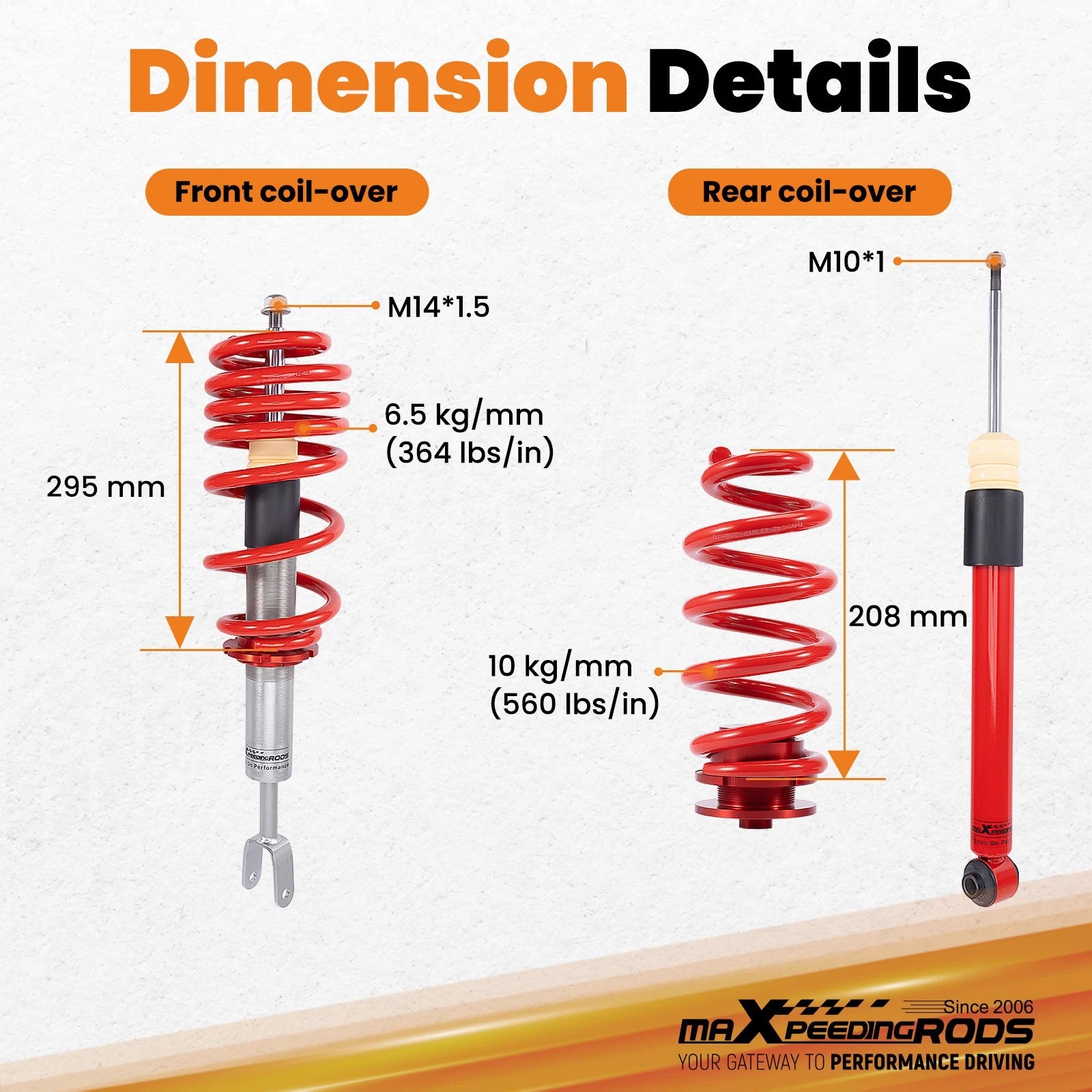 Coilover Suspension Kit for Audi A4 B6 B7 (2001-2008)