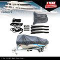 Waterproof Boat Cover for V-Hull 14-16Ft (Fits Most Models)