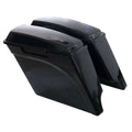 5" Stretched Extended Hard SaddleBags with Conversion Brackets for Harley Softail