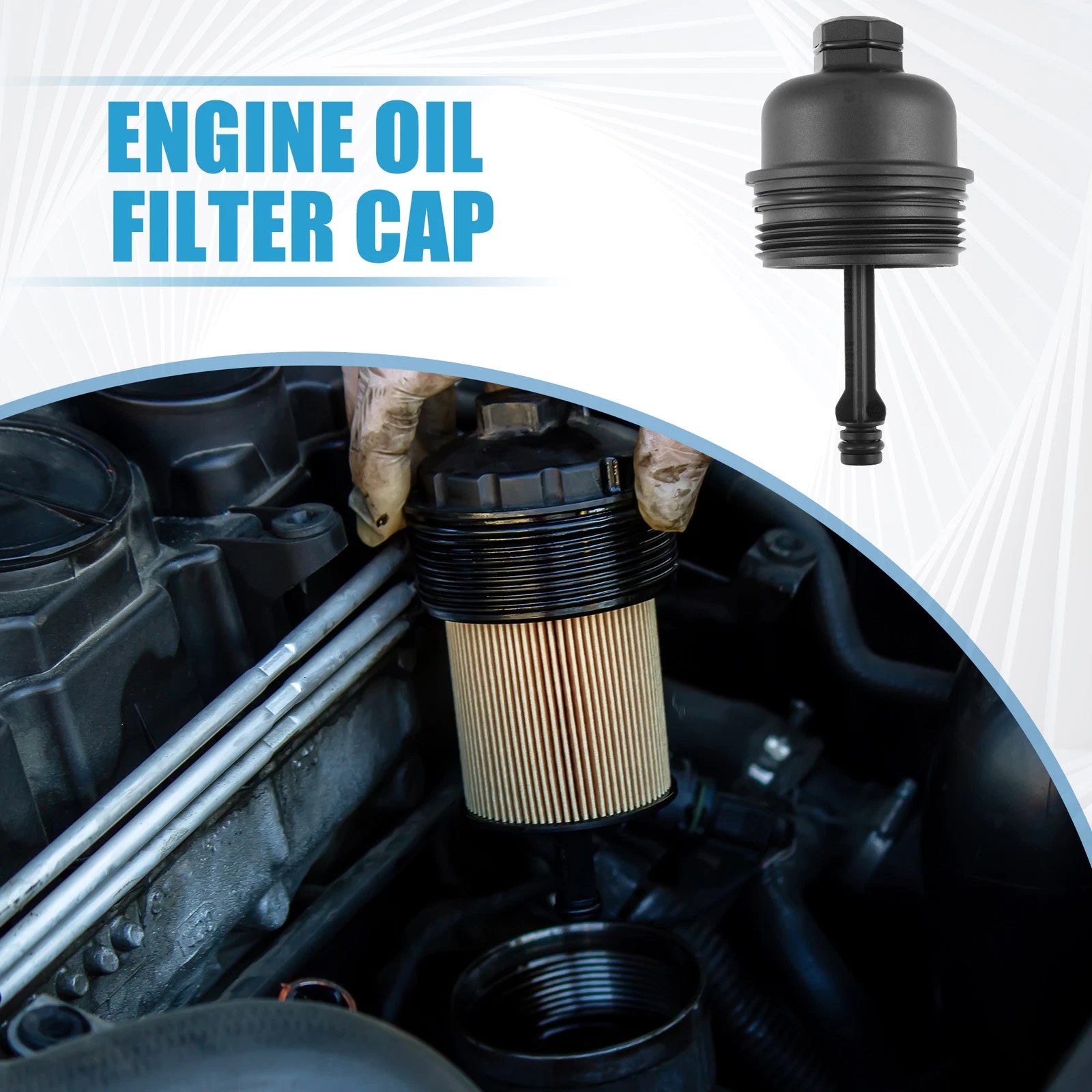 Engine Oil Filter Housing Cap A1661800138 for Mercedes A190 A210 (1997–2004)