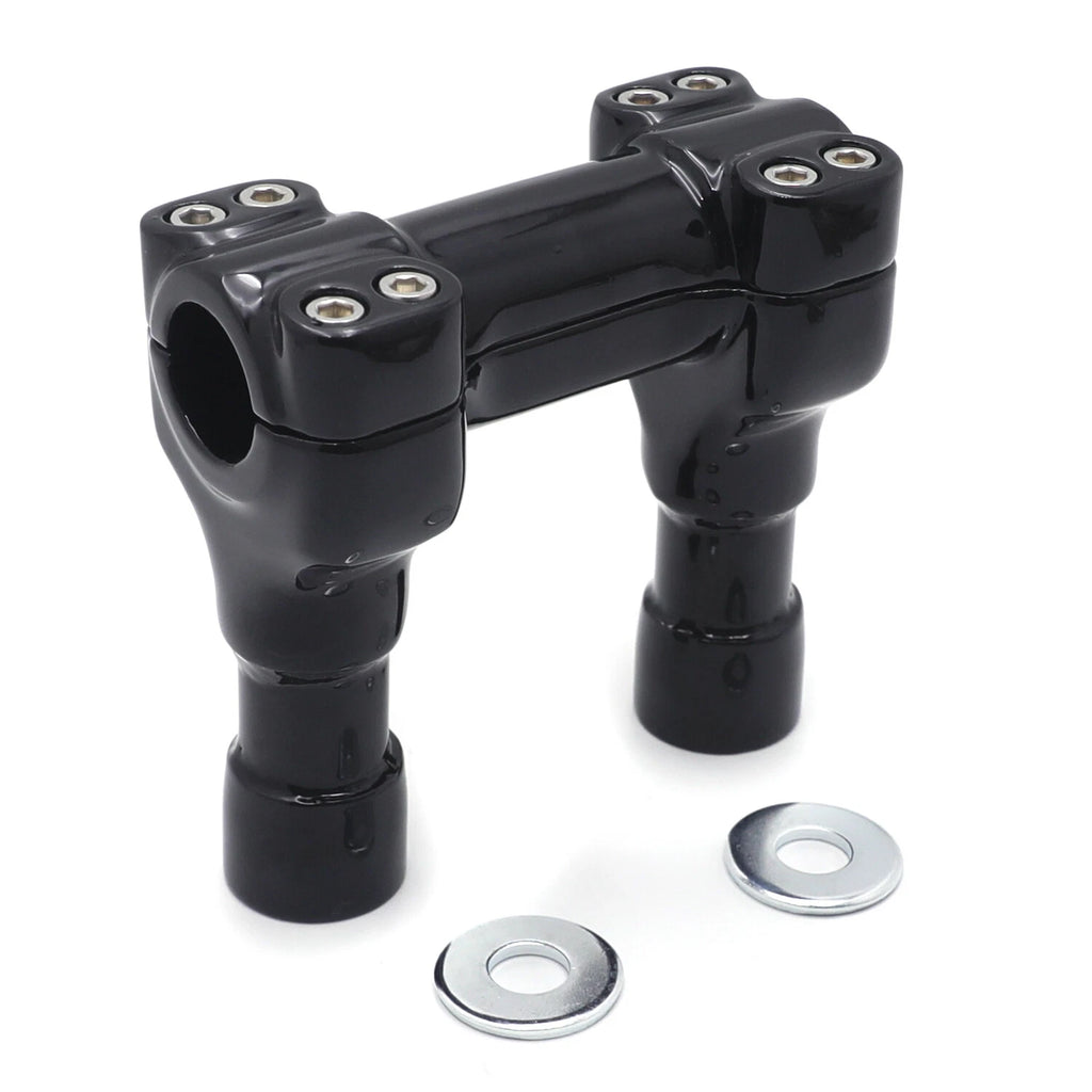 1pc Black 4" Riser Handlebar Top Clamp for Harley Softail Dyna