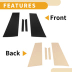 Set of 4 Car Pillar Window Trim Covers for Mercedes Benz CLS-Class (2012–2016) Black