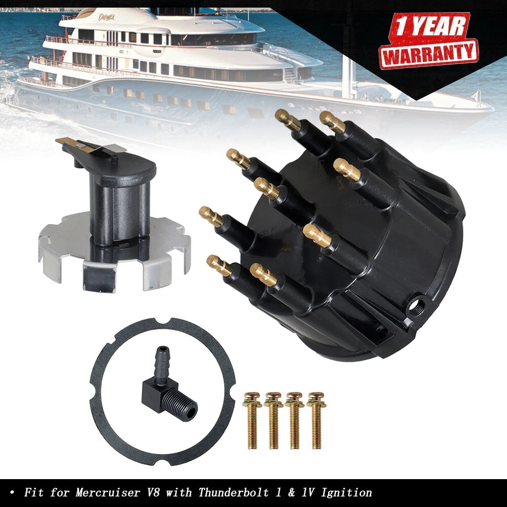 Distributor Cap & Rotor Kit for Mercruiser V8 (5.0, 5.7, 7.4, 8.2)