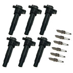 6X Ignition Coils & Iridium Spark Plugs for Hyundai Santa Fe (2013–2018)