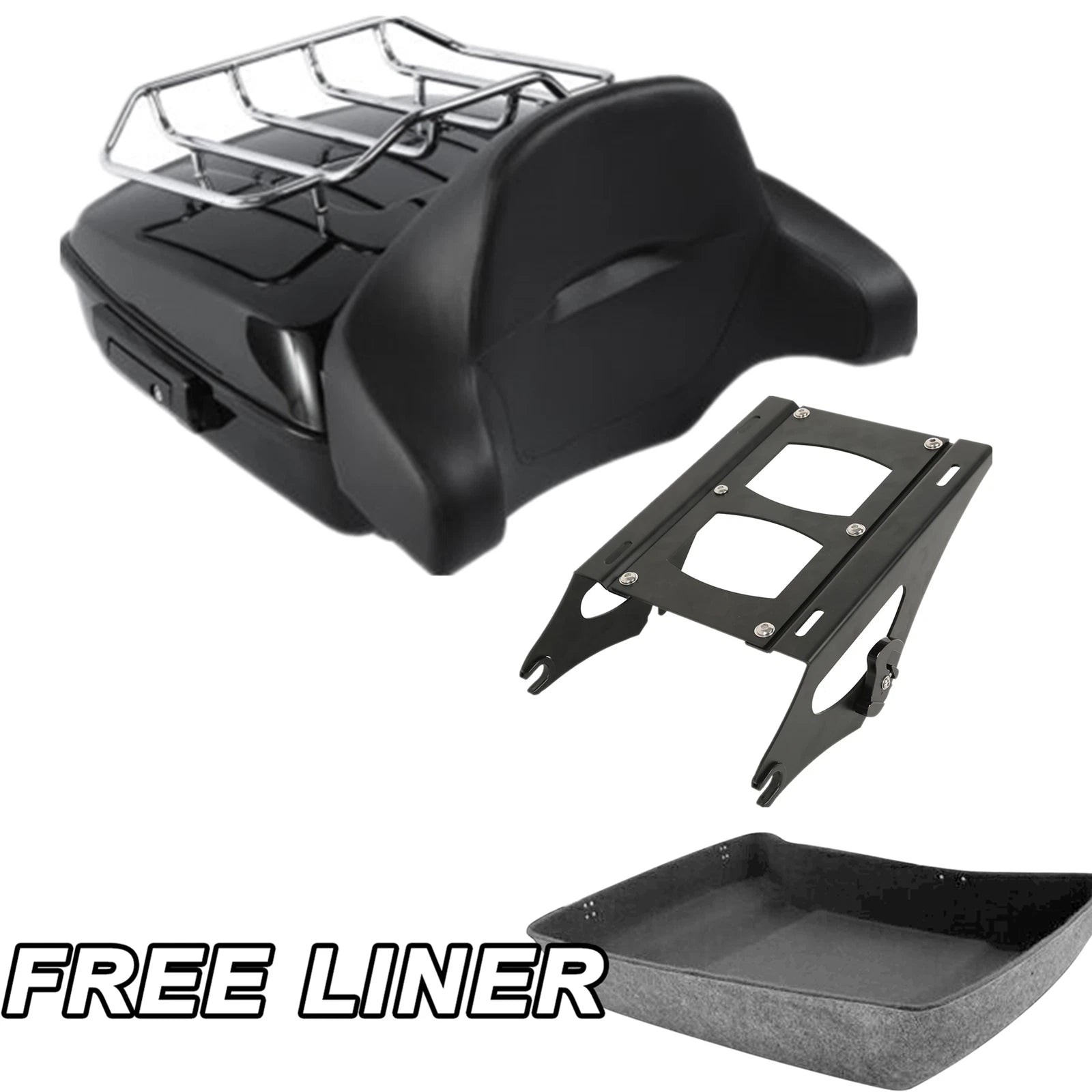 Chopped Trunk Pad Mount Rack for Harley Touring Electra Road Glide (2014–2025)