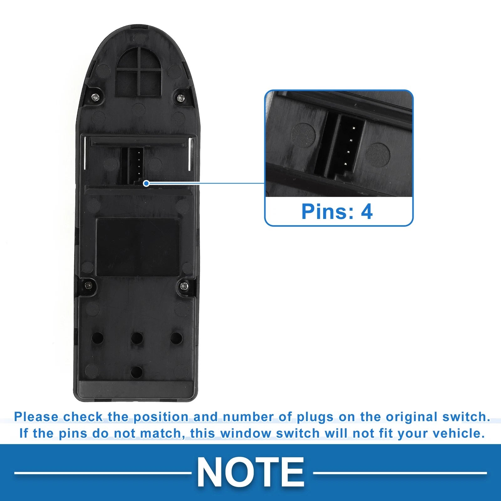 Power Window Switch for BMW 528i (2008–2010) No. 61319122110