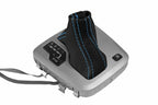 Leather Automatic Shift Boot Cover for Volvo XC90 (2003–2014) Black Blue Stitch