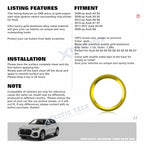 Engine Start Stop Ignition Switch Button Ring Cover for Audi A4 S4 (2010-2019)