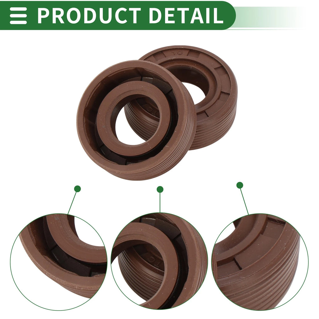 Oil Seal FKM Rubber 15x30x10mm for Various Models (5 Pcs)