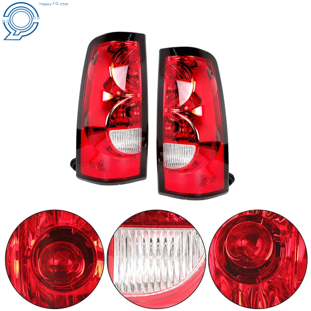 Pair Tail Lights for Chevy Silverado 1500 2500 3500 (2003-2006)