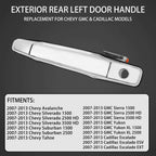 Chrome Door Handle Front Left for Chevy Silverado GMC Sierra (2007-2013)