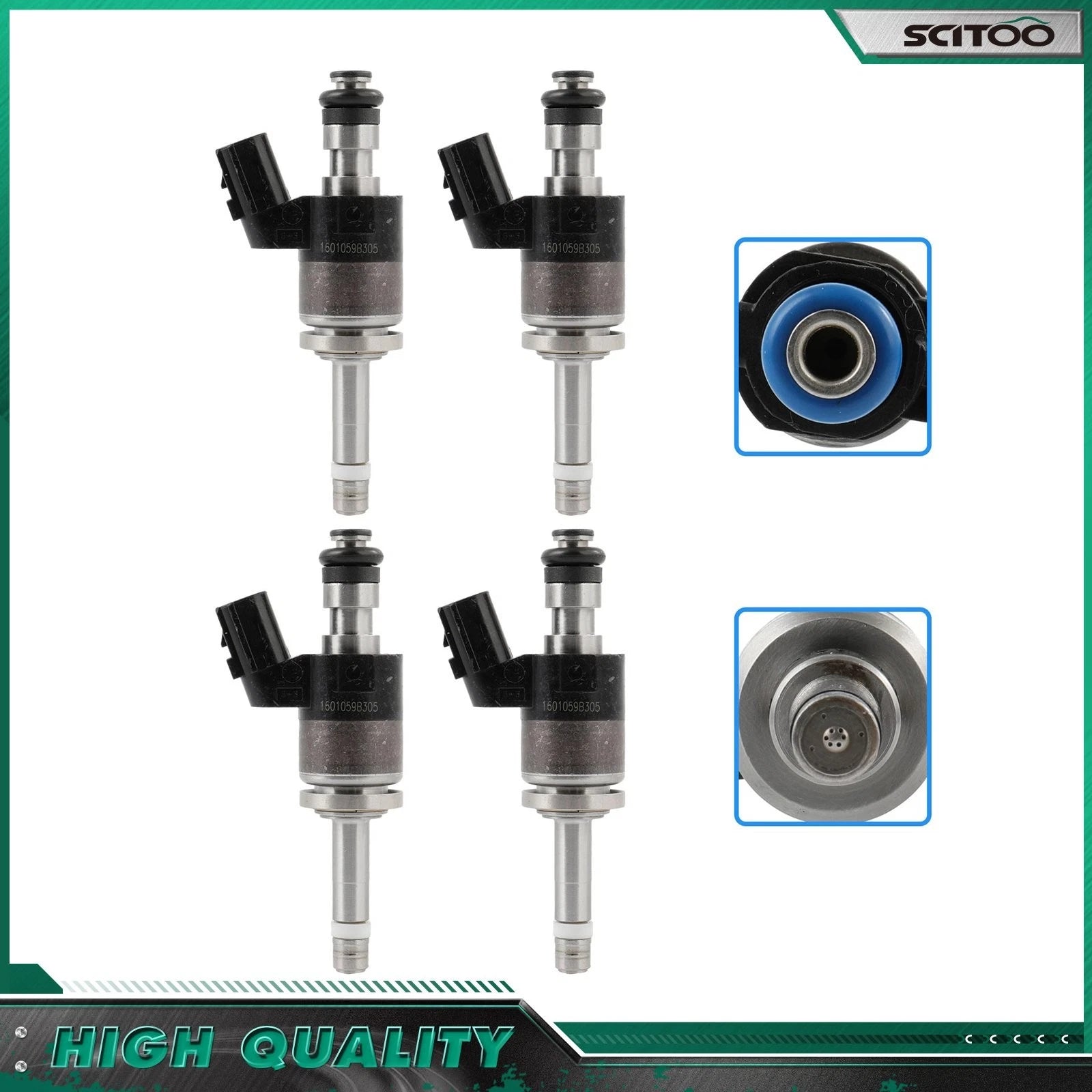 Set of 4 Fuel Injectors for Honda Civic 1.5L EX EX-L Touring (2016–2021)