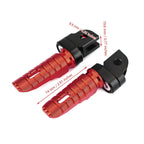 Front Footrests Foot Pegs for Yamaha FZ-07 FZ-09 FJ-09 FZ-10 XSR 700 900 FZ8 (2013–2020) Red