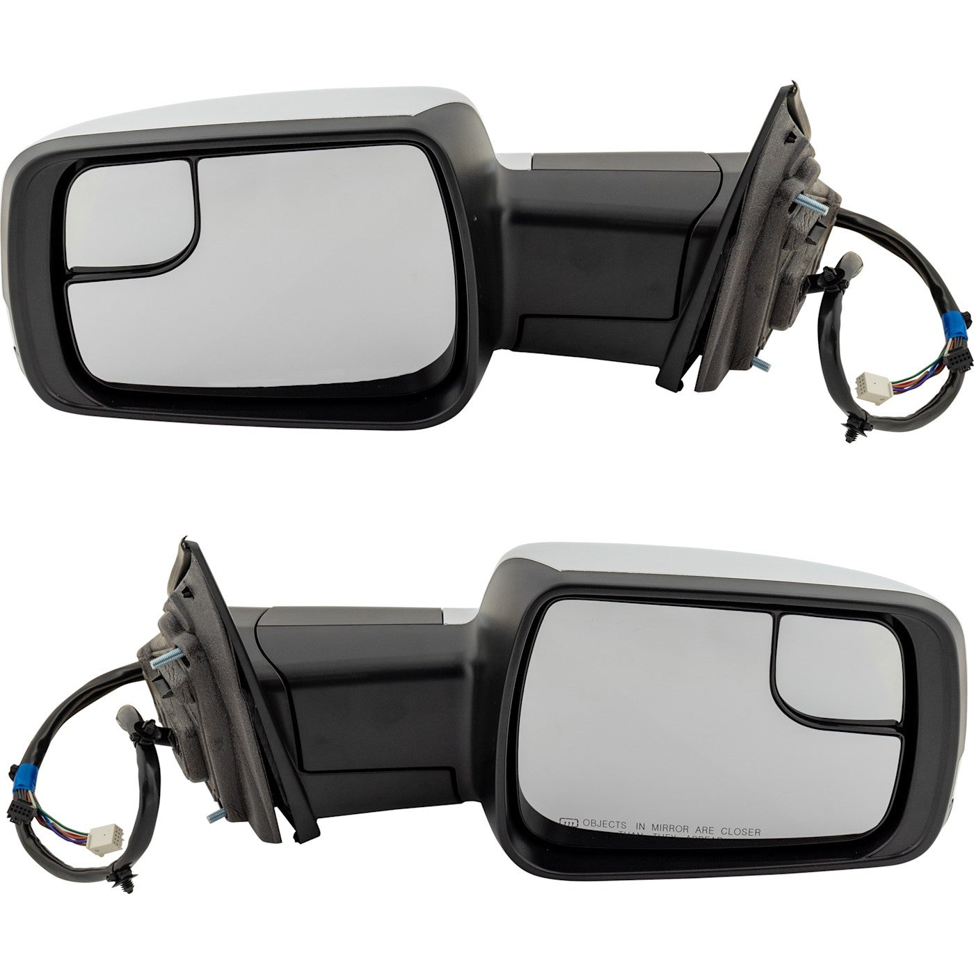 Power Heated Chrome Mirrors for Ram 1500 (2019–2022)