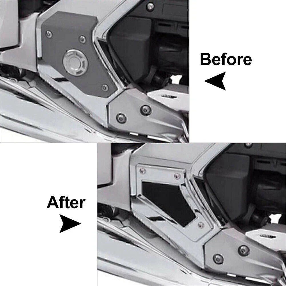 Motor Swingarm Pivot Covers Matte Chrome for HONDA Goldwing GL1800 (2018-2020)