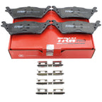 TRW Pro Rear Ceramic Slotted Brake Pads for Ford F150 (2015–2023)