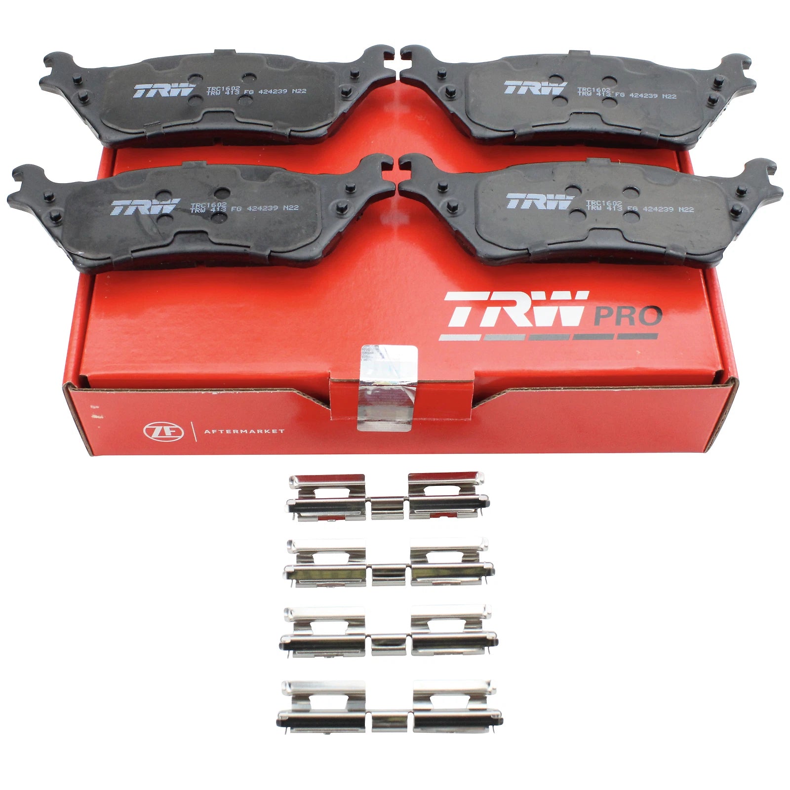 TRW Pro Rear Ceramic Slotted Brake Pads for Ford F150 (2015–2023)
