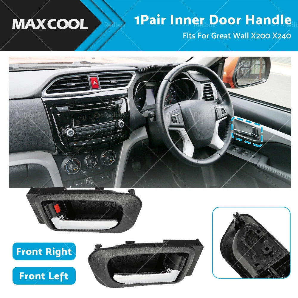 Pair Front Inner Door Handles for Great Wall X200 (2011–2017) X240 (2010–2016)
