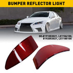 Set of 2 Tail Rear Bumper Reflector Lights for Lexus IS250 IS350 (2006–2013)