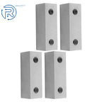 Set of 4 Aluminum Machinable Soft Clamps for 6" Mill Vises 