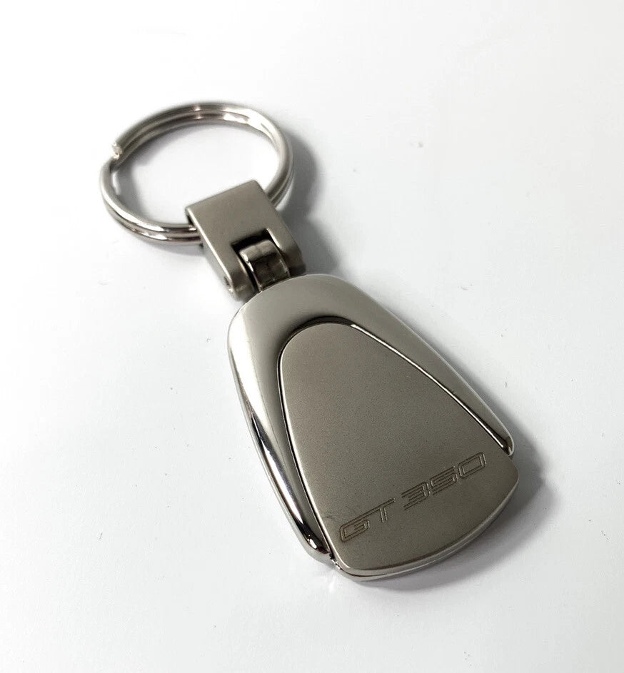Key Fob Chain Teardrop Chrome Gunmetal for Shelby Mustang GT350 (2016–2020)