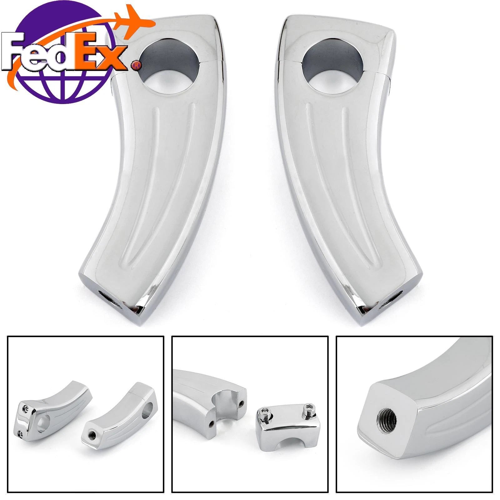 3.5" Handlebar Risers for Honda VTX, Shadow, Suzuki Boulevard, Kawasaki VN 900