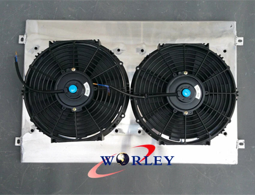 Aluminum Radiator Shroud + Fan for Nissan Skyline R33 R34 GTR GTST (1995-2002)
