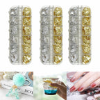 3 Boxes Gold Foil Flakes for Resin Craft Nail Art