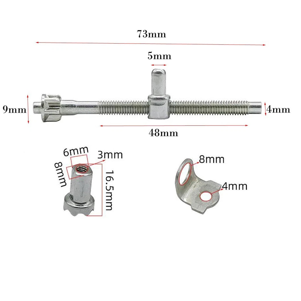 Chainsaw Tension Adjuster Nut Kit 68/73mm for Electric Use