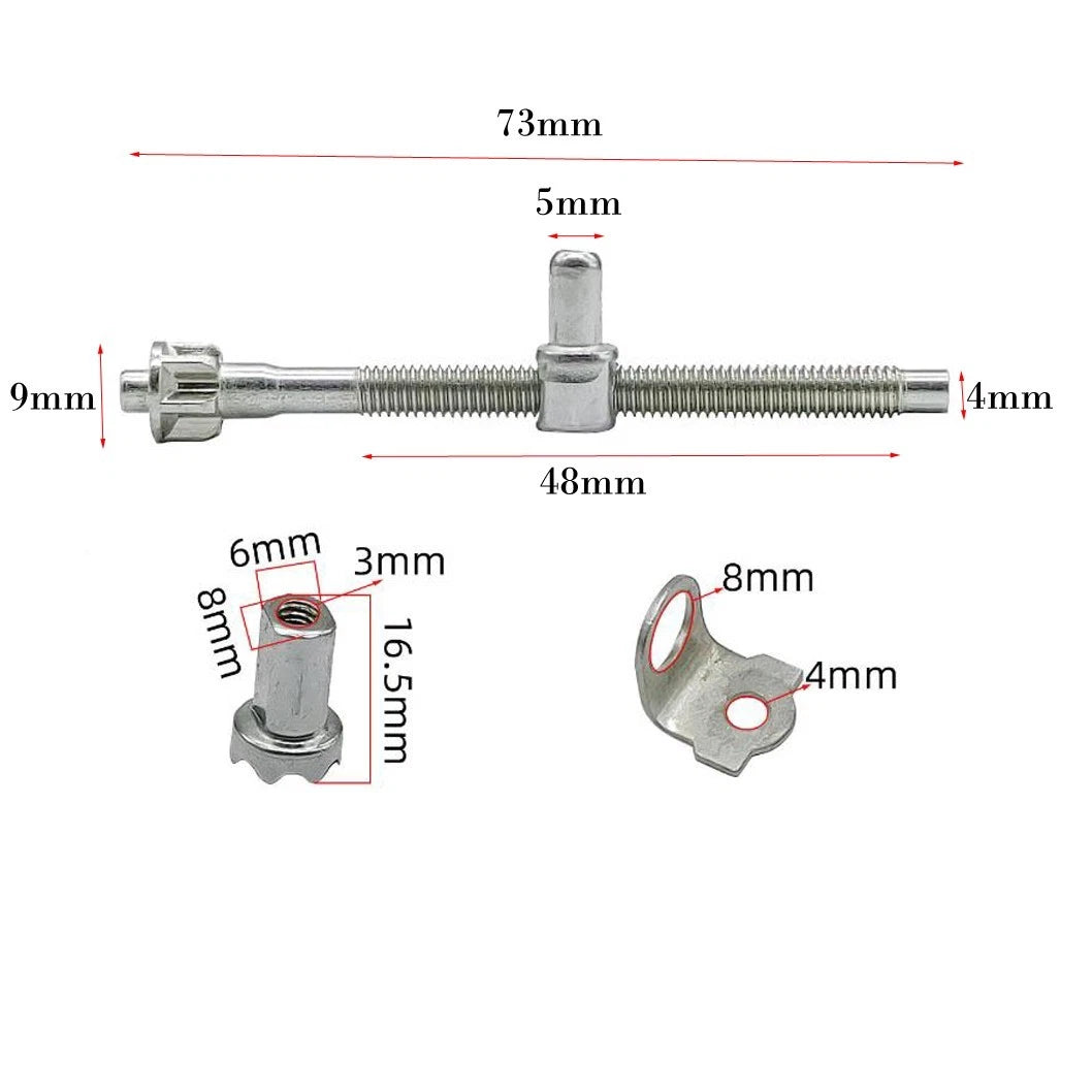 Chainsaw Tension Adjuster Nut Kit 68/73mm for Electric Use