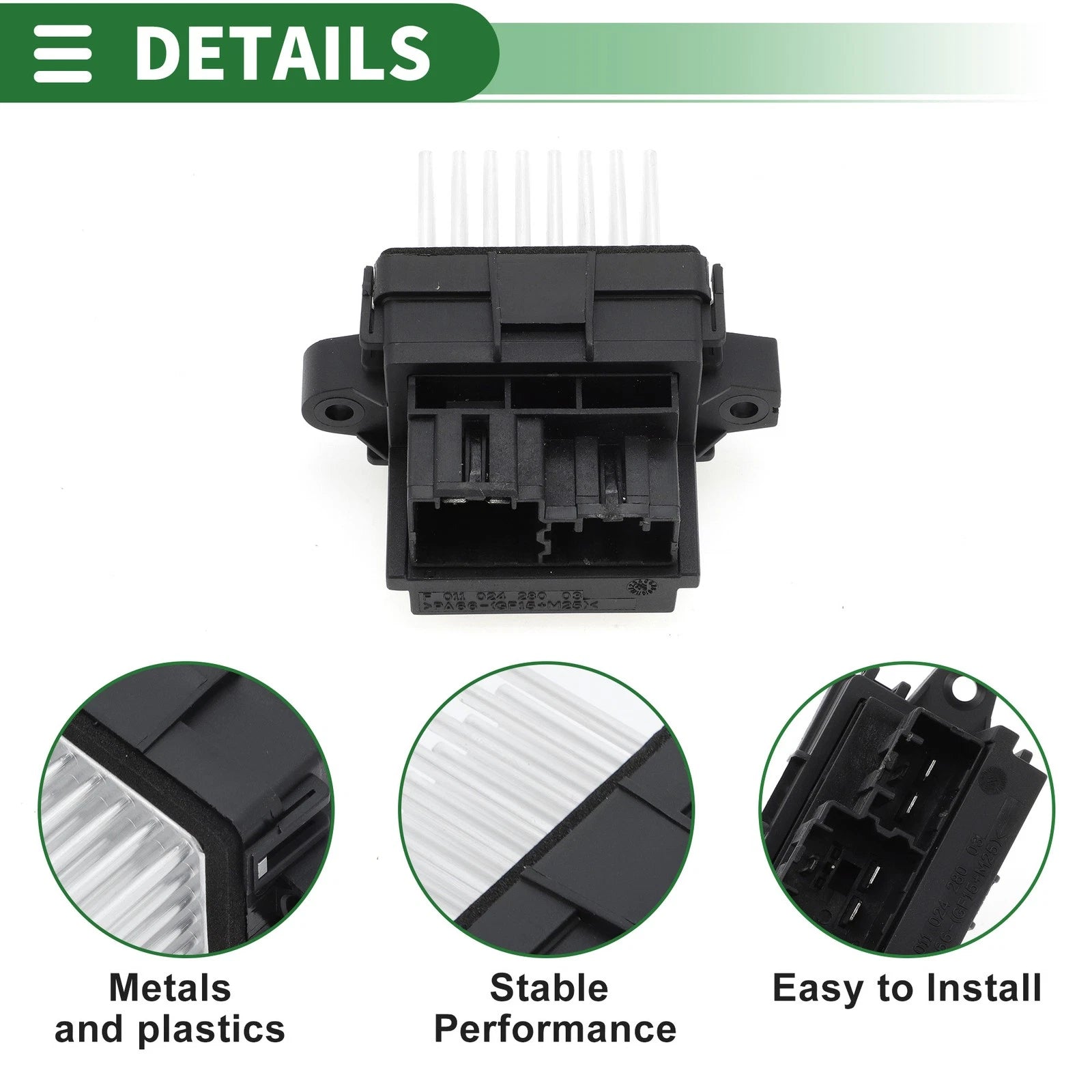 HVAC Blower Motor Resistor for Ford Mondeo (2013) No.DG9H19E624