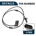 2 x Rear Side ABS Wheel Speed Sensors for Mercedes-Benz C300 (2015-2021)