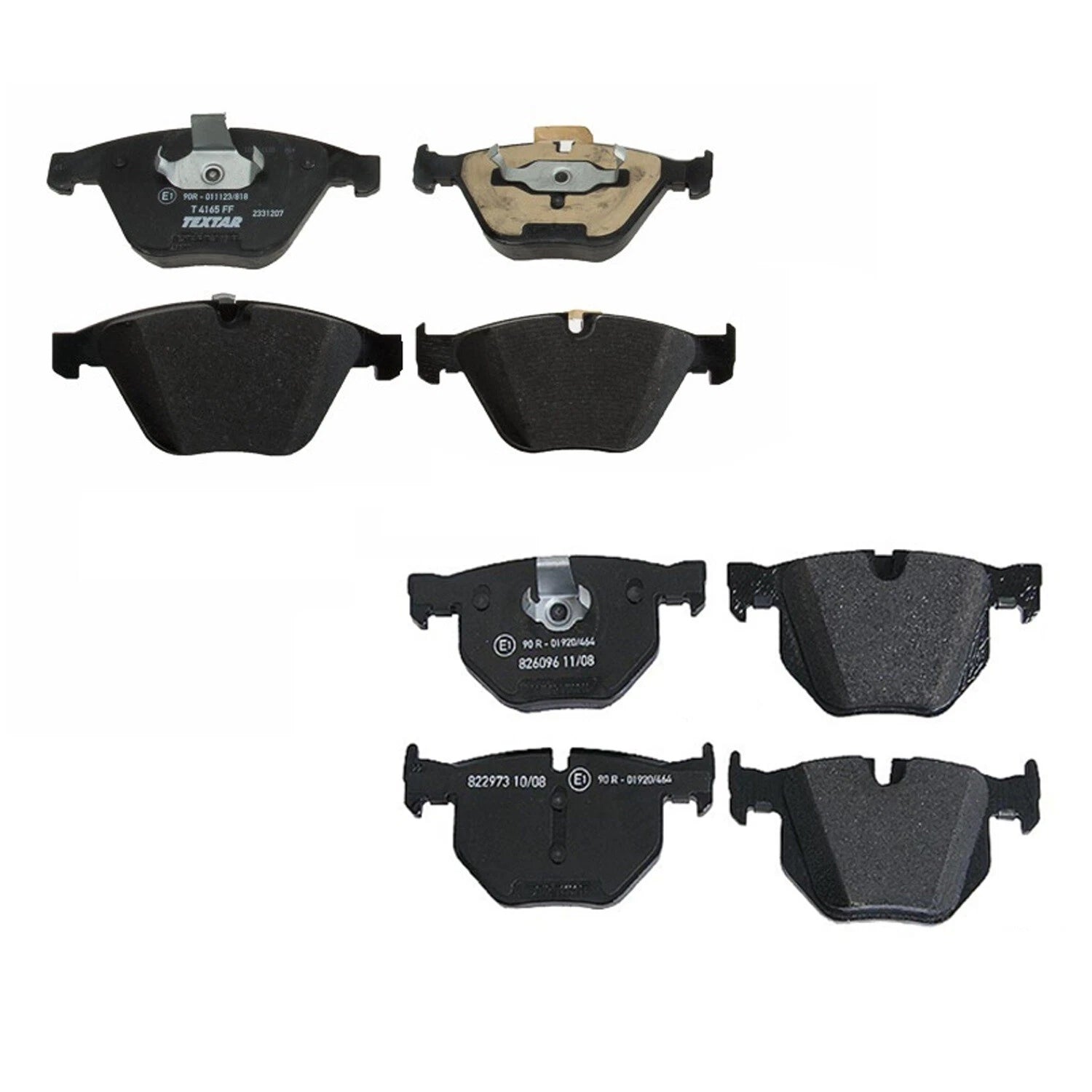 Set of 4 Textar Front & Rear Brake Pads for BMW E60 E61 (2006–2010)