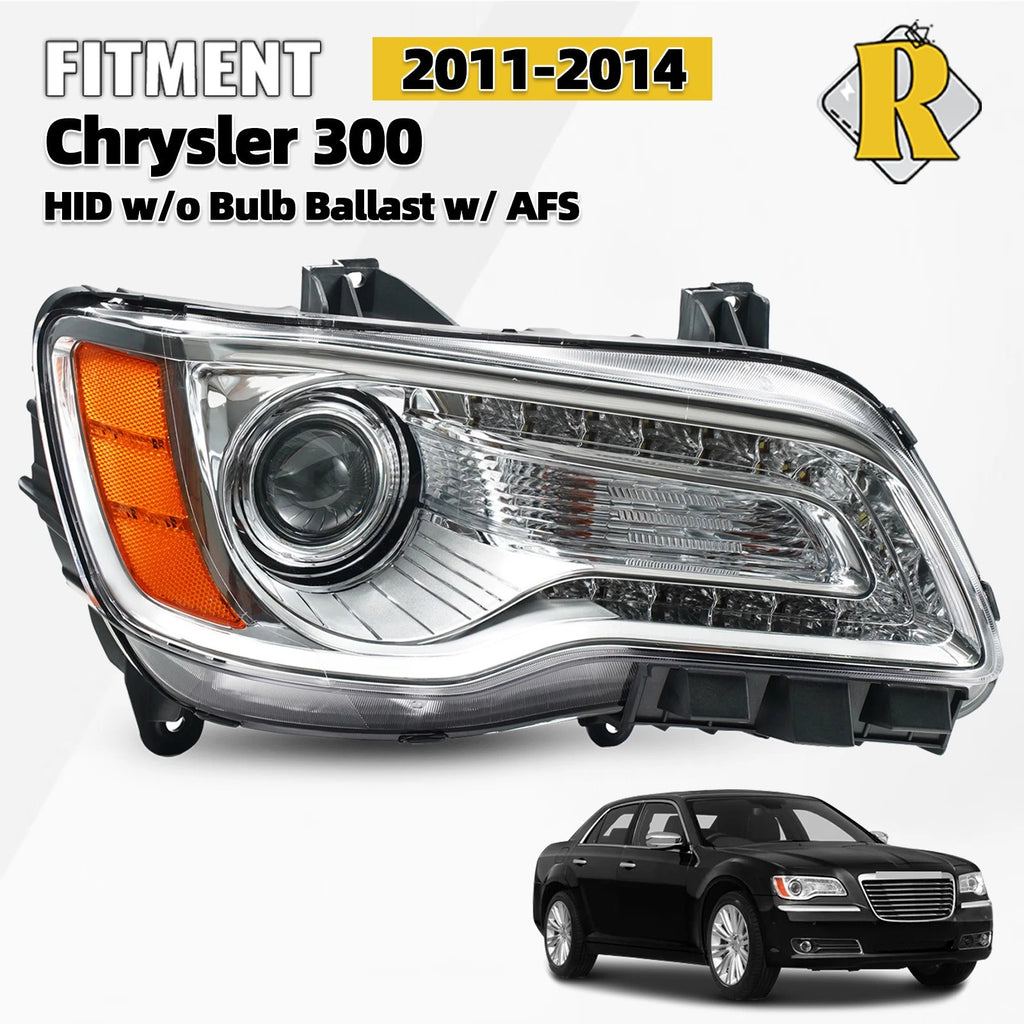 HID Xenon Headlight for Chrysler 300 (2011–2014) Chrome Right Side