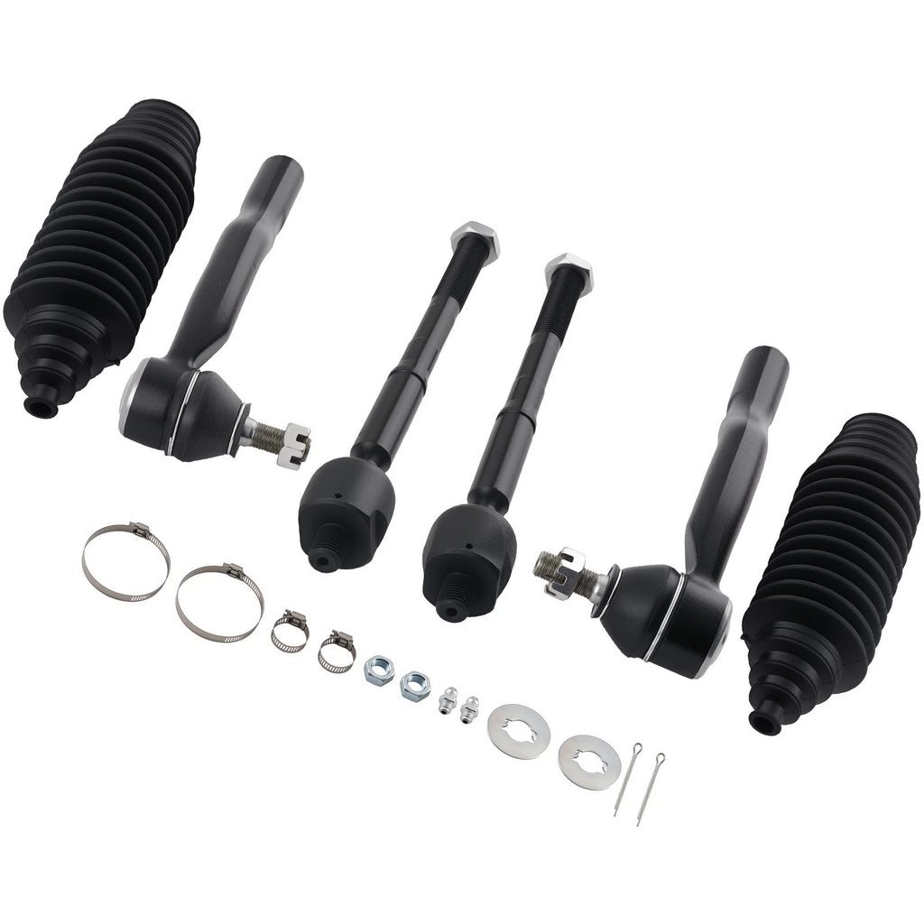Front Inner Outer Tie Rod for Toyota Highlander (2001–2003) w/ Rack Boots
