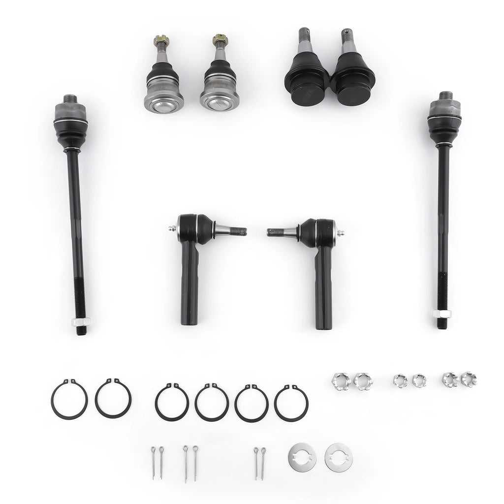 8x Front Upper Lower Ball Joints Tie Rod for GMC Sierra Yukon XL 1500 (1999–2006)